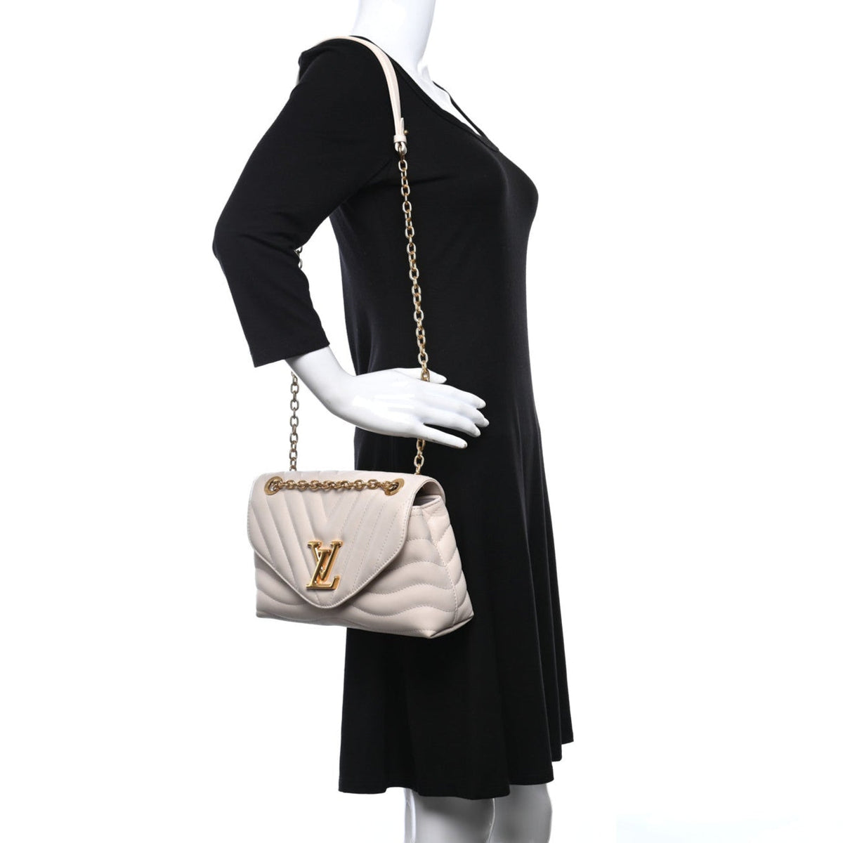 Louis Vuitton New Wave Chain Bag MM - Ivory White