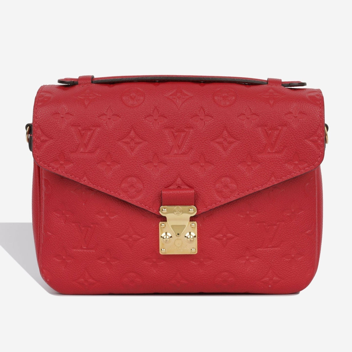 Louis Vuitton Monogram Empreinte Pochette Metis Handbag - Cherry