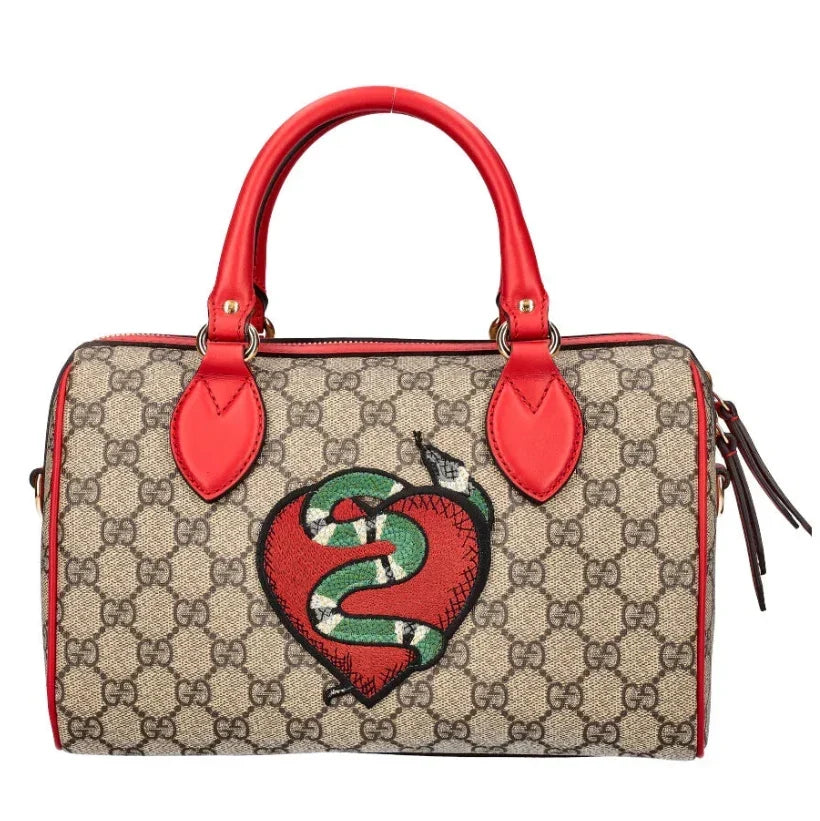 Gucci GG Kingsnake Boston Bag – Red