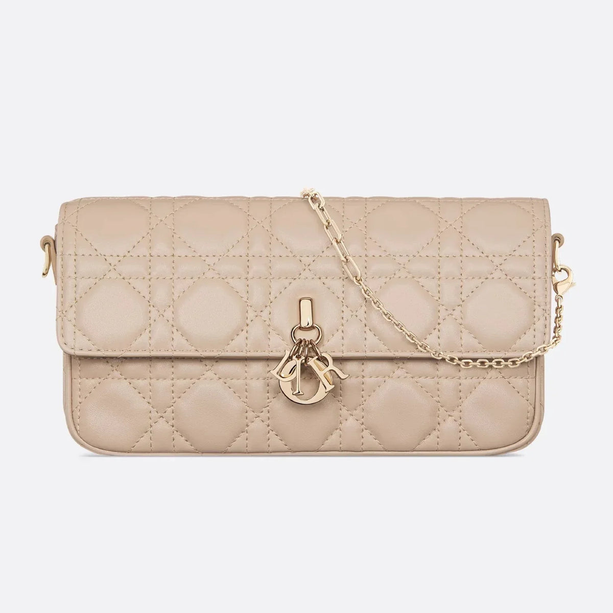 Dior My Dior Cannage Lambskin Mini Bag - Powder Beige