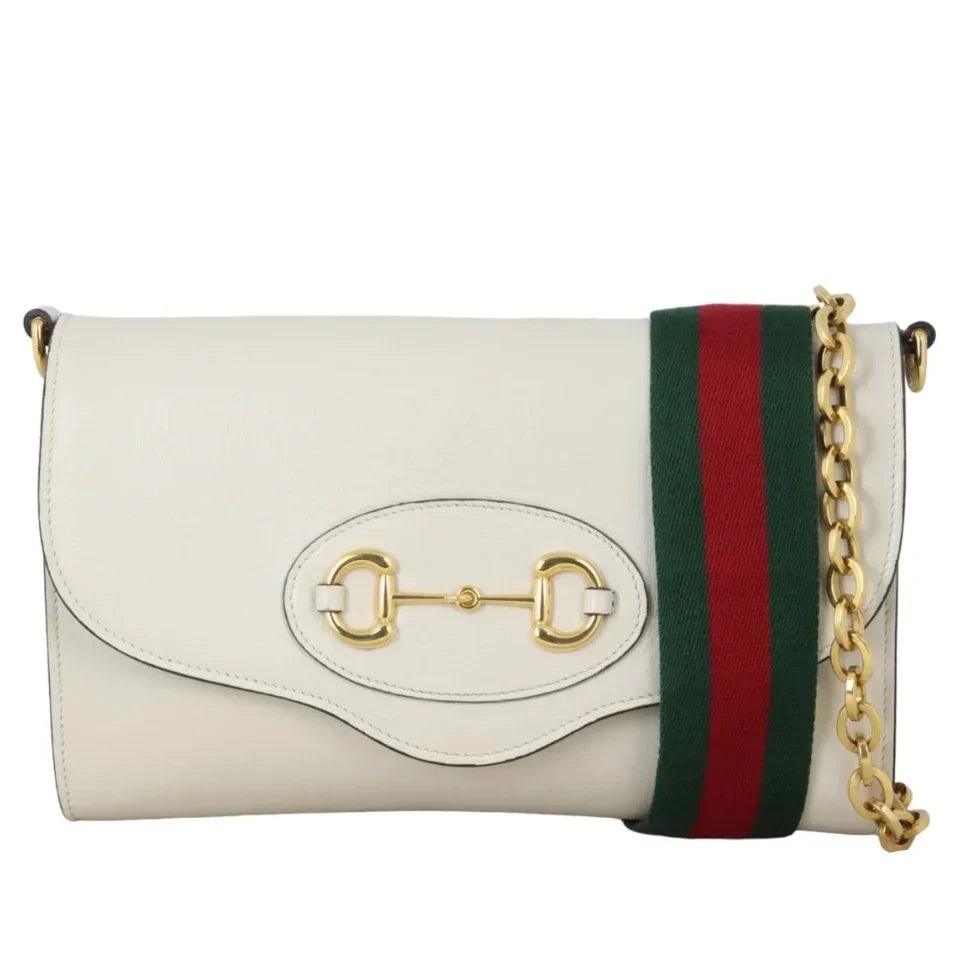 Gucci Azalea Horsebit 1955 Crossbody Bag – Mystic White