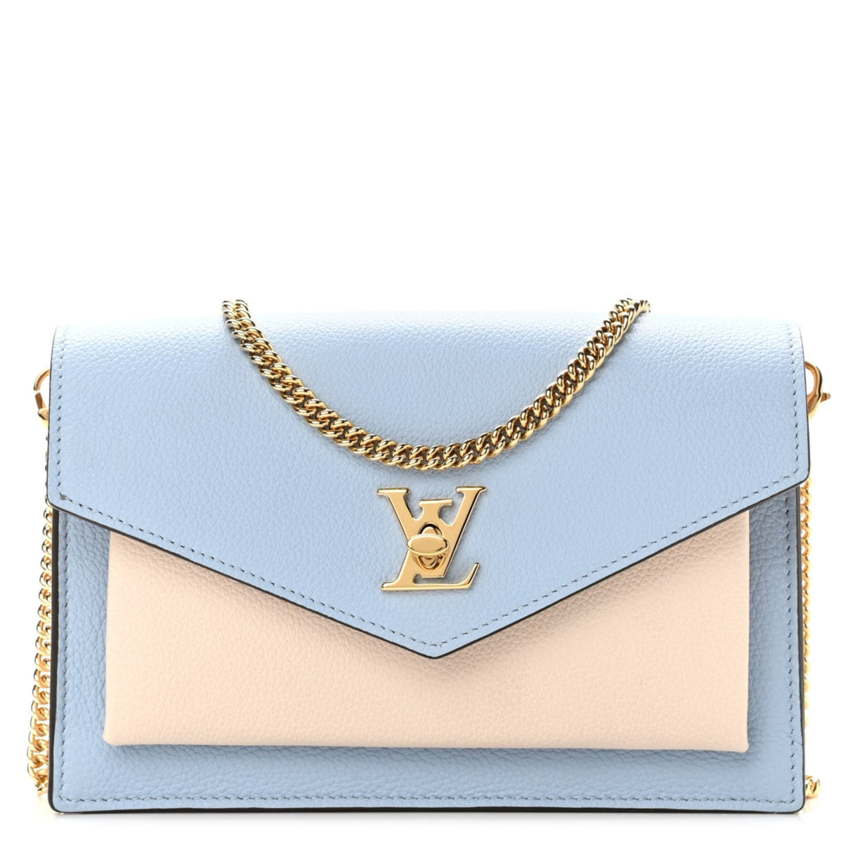 Louis Vuitton Mylockme Chain Pochette Bag - Bleu Nuage