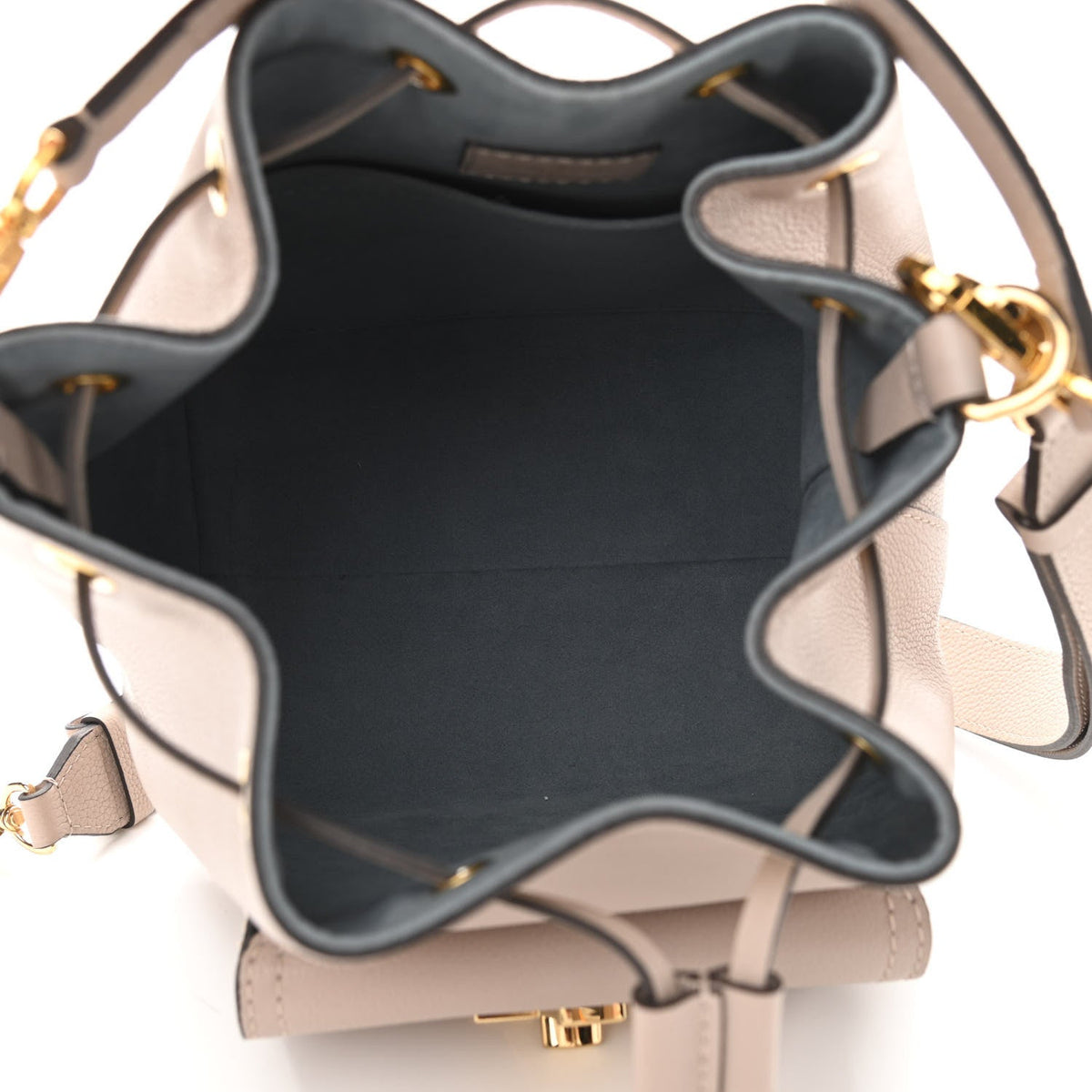Louis Vuitton Lockme Bucket Shoulder Bag - Greige