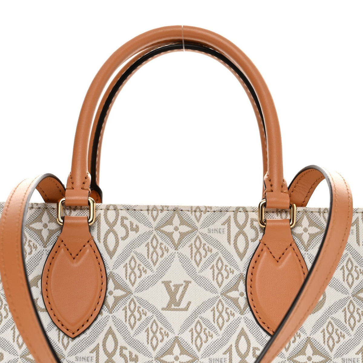 Louis Vuitton Jacquard Since 1854 OnTheGo MM Handbag - Creme