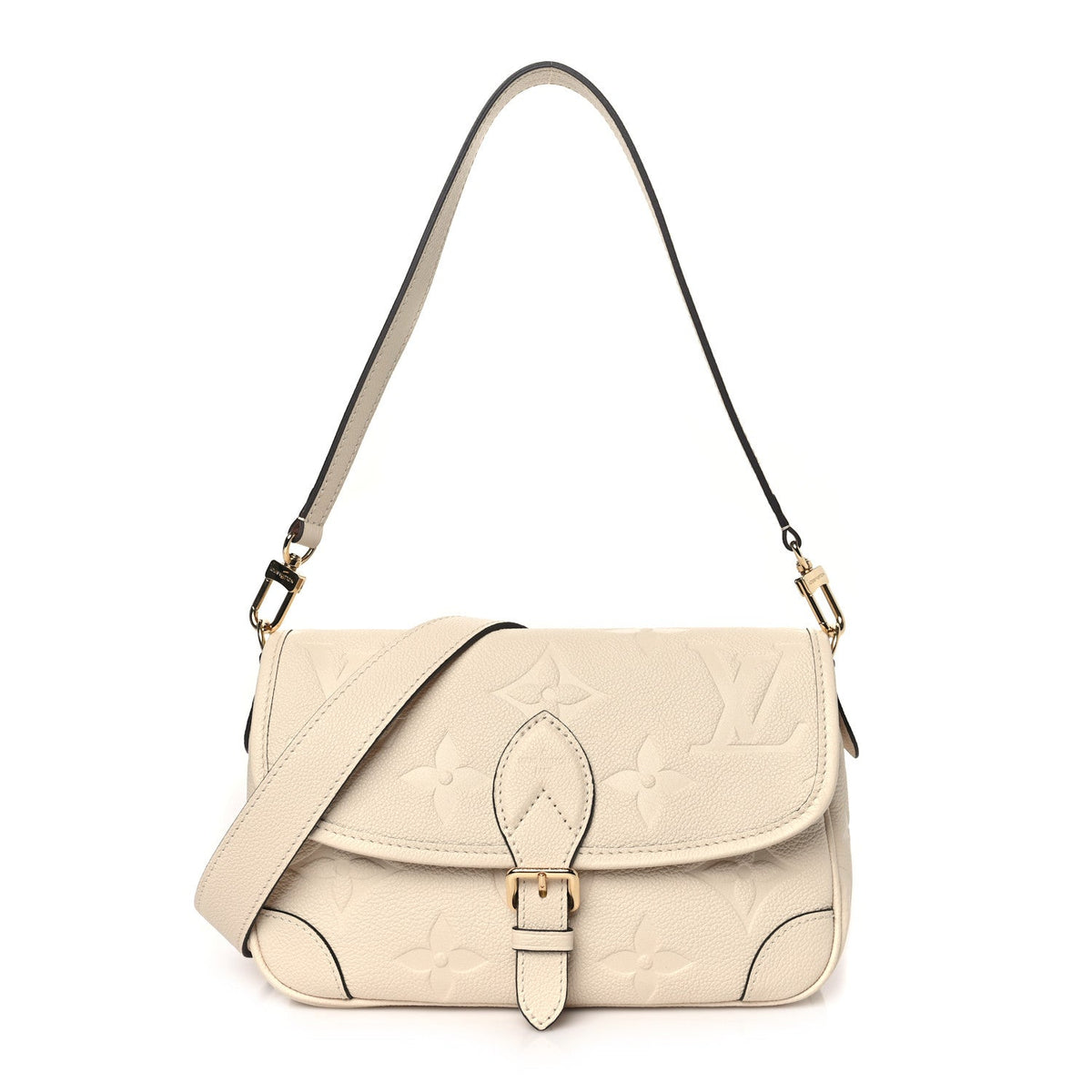 Louis Vuitton Diane Satchel Shoulder Bag - Cream