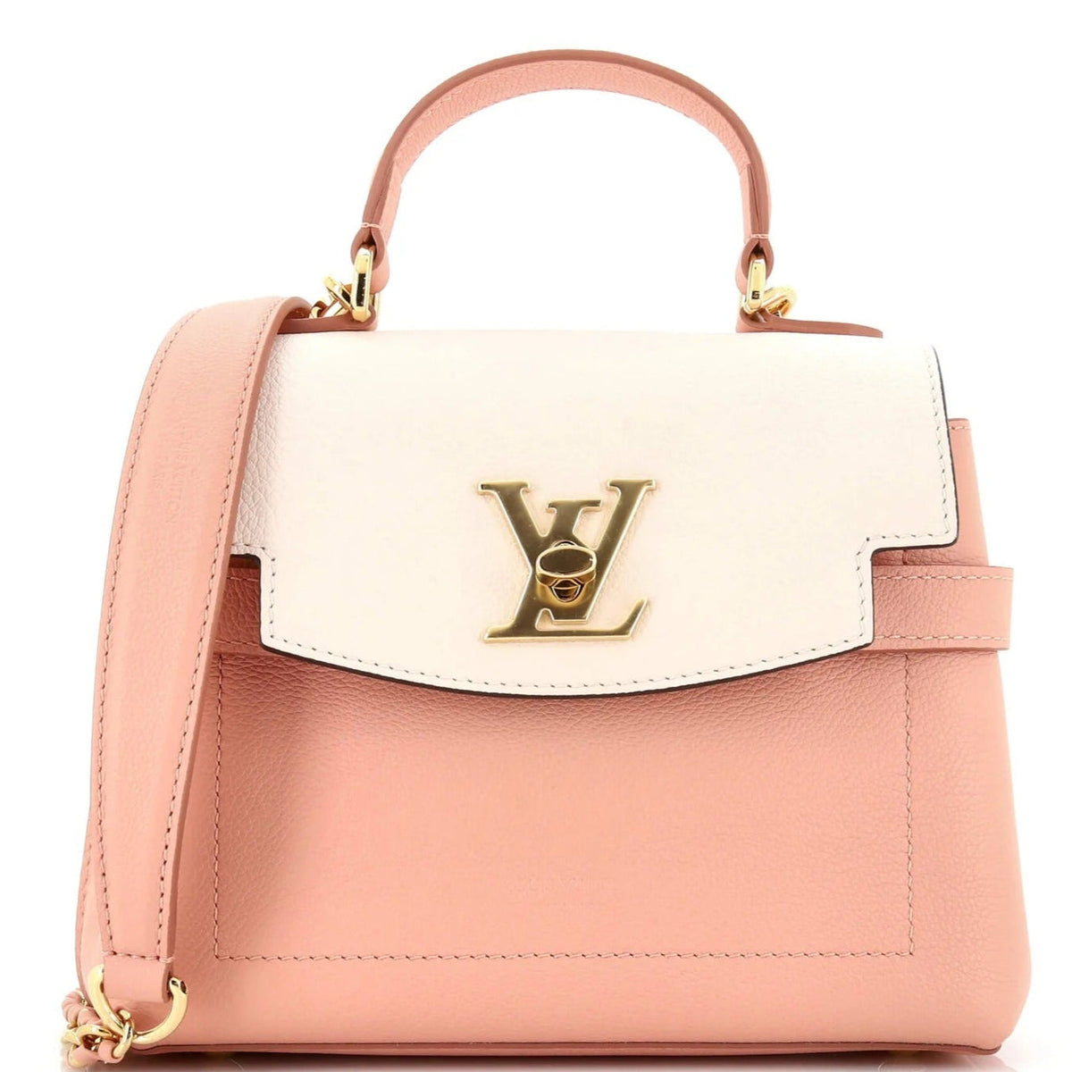 Louis Vuitton LockMe Ever BB Handbag - Rose and White