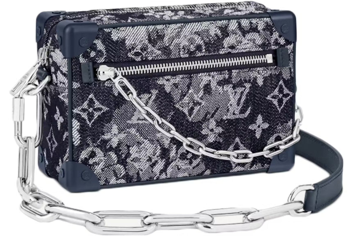 Louis Vuitton Monogram Tapestry Trunk Bag - Blue