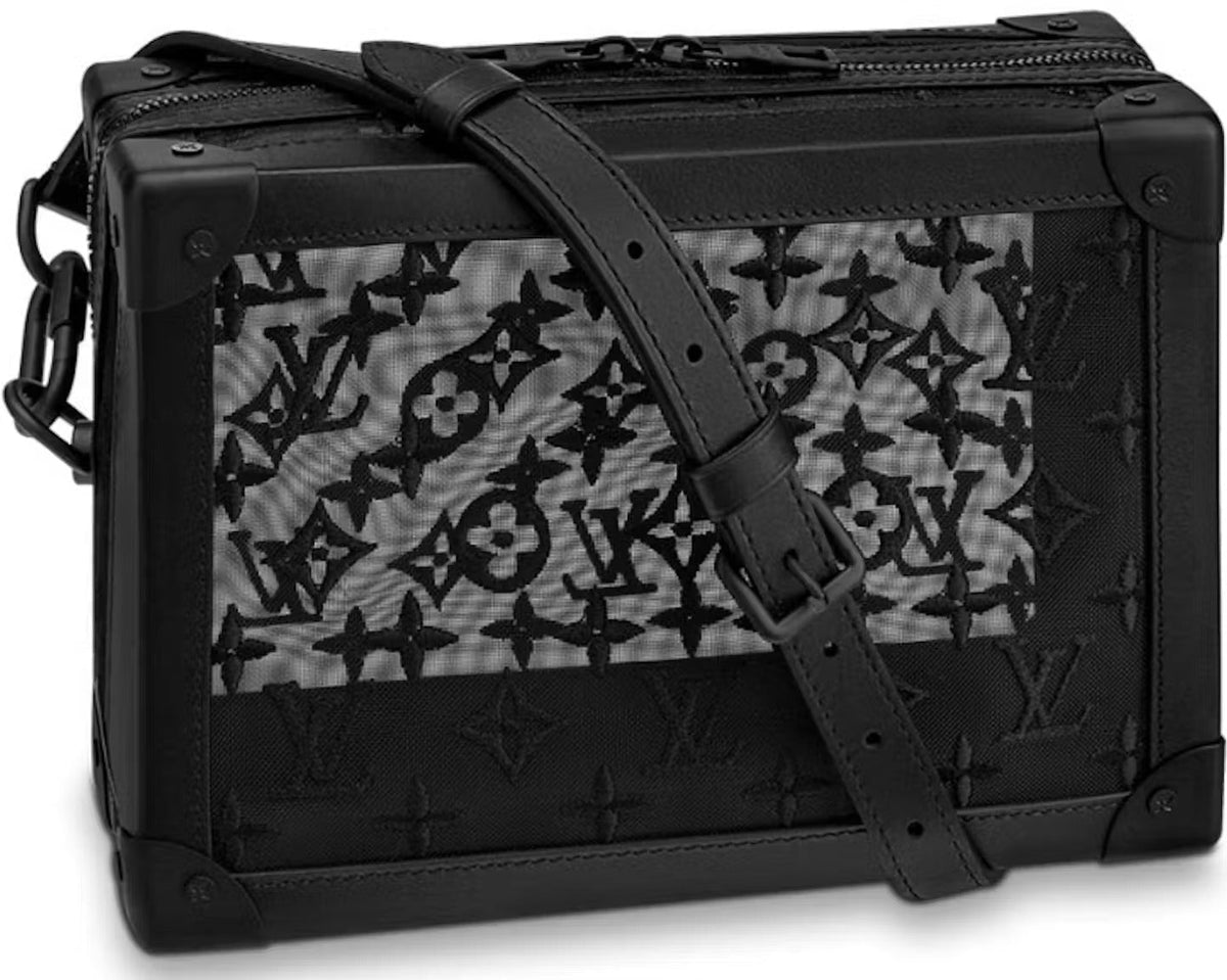 Louis Vuitton Monogram Mesh Soft Trunk Shoulder Bag - Black