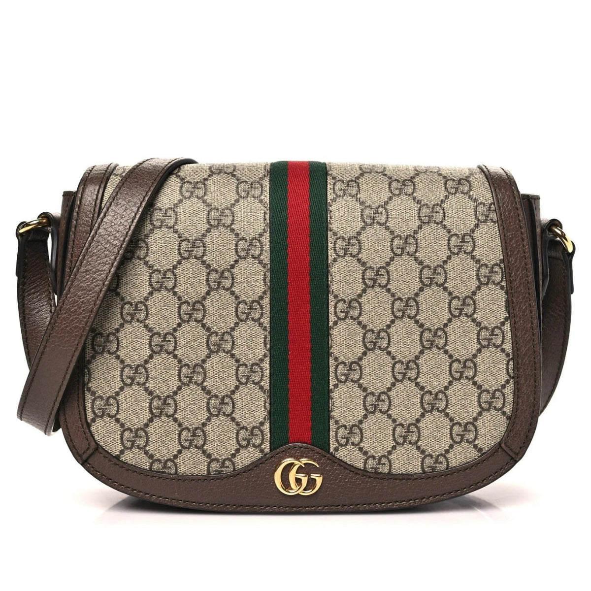 Gucci Ophidia Flap Messenger Bag – Brown
