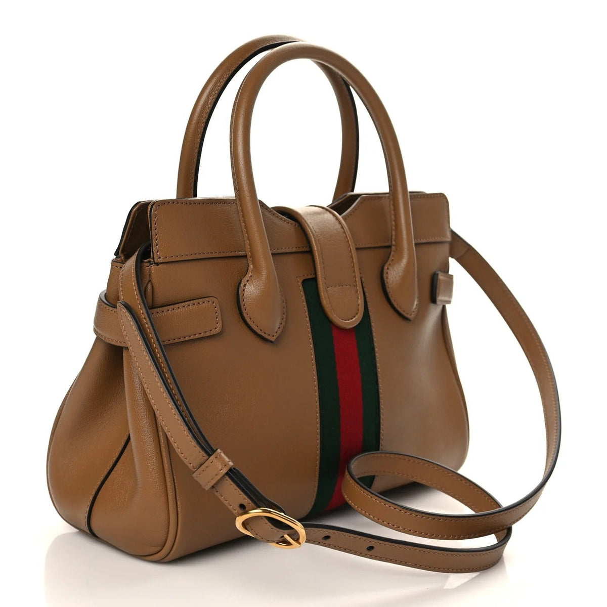 Gucci Dahlia Top Handle Bag – Tan