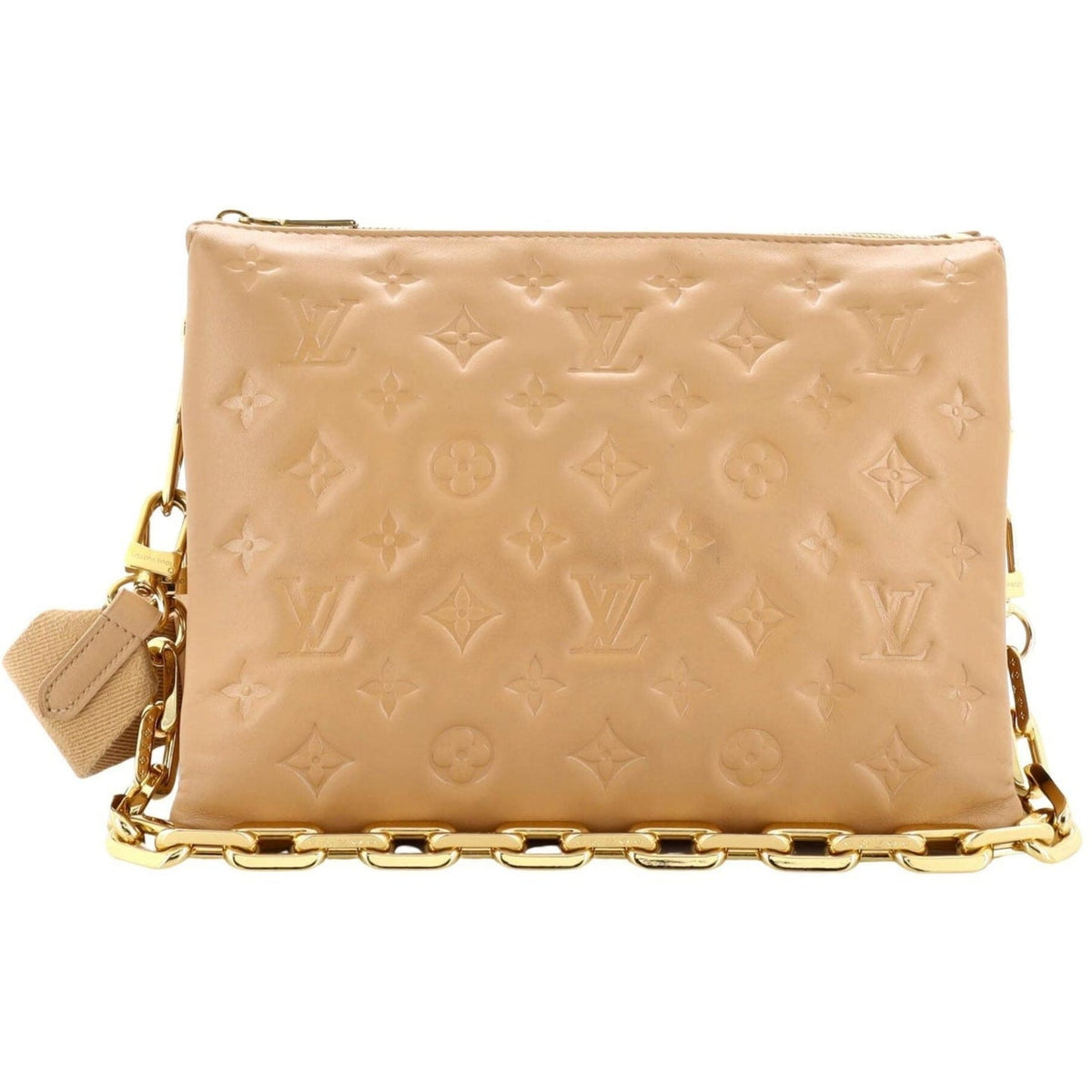 Louis Vuitton Coussin PM Puffy Lambskin Shoulder Bag - Camel