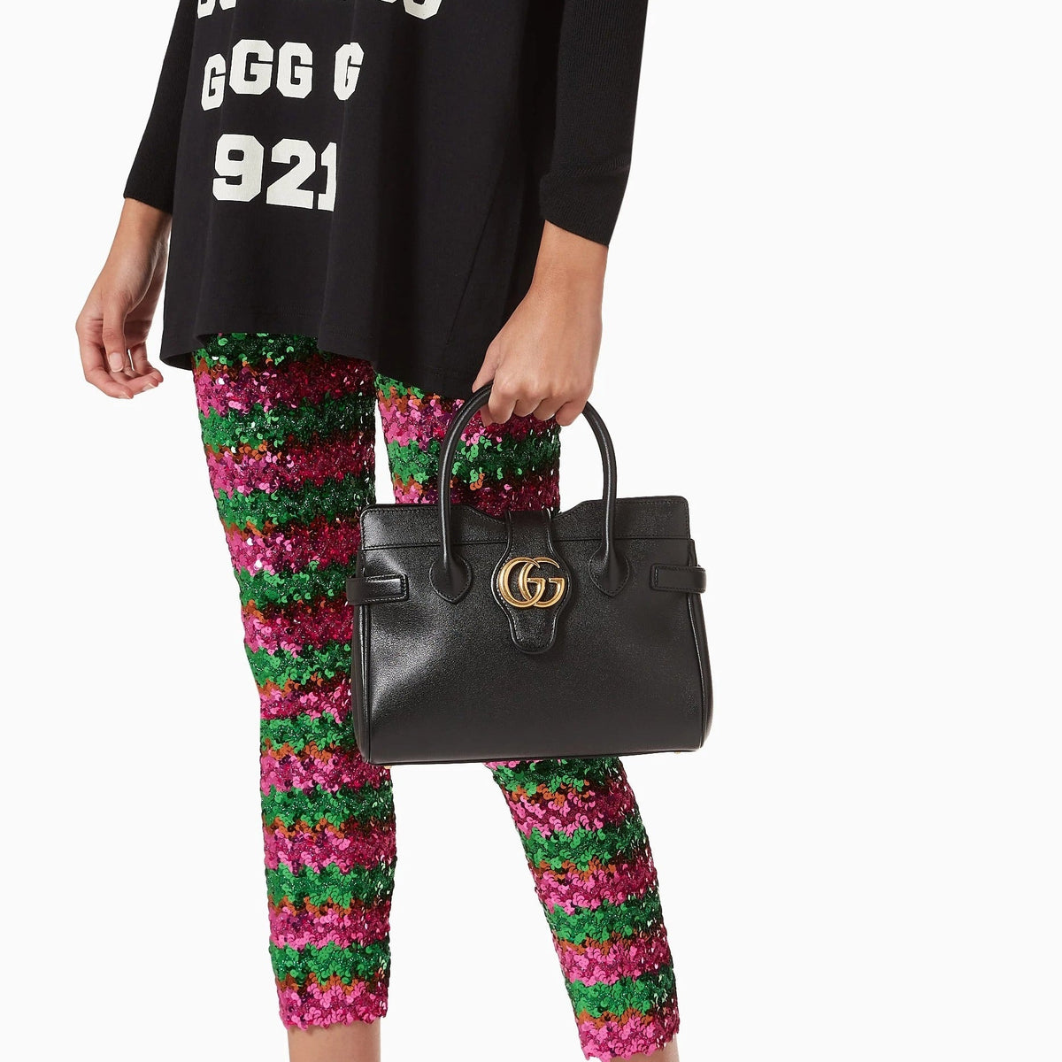 Gucci Dahlia Top Handle Bag – Black