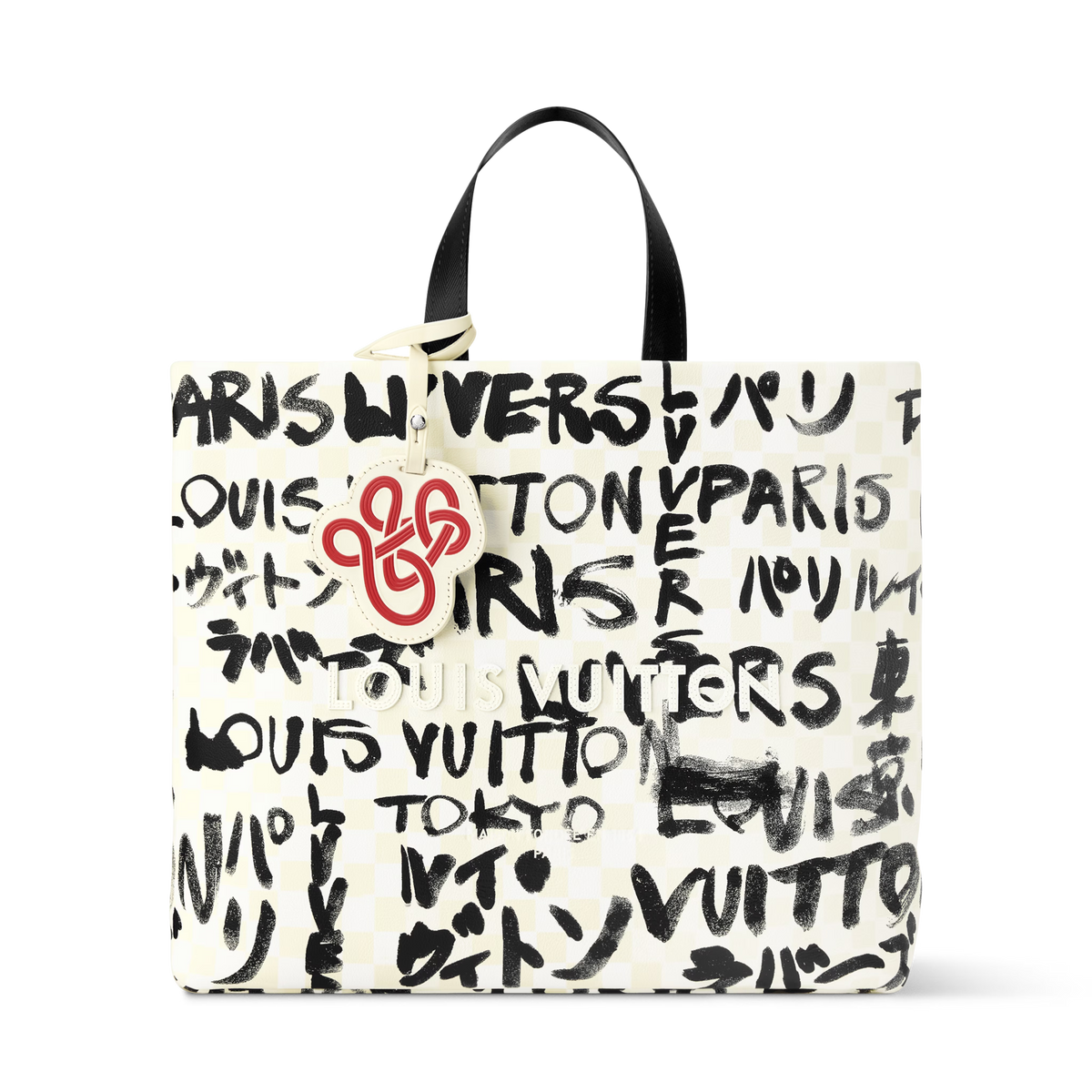 Louis Vuitton Pharrell x Nigo Shopper Tote Bag MM – White/Black