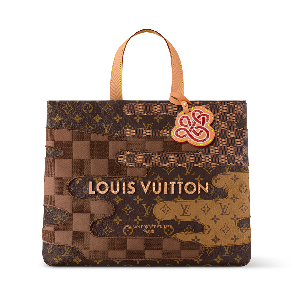 Louis Vuitton Monogram Canvas Shopper Tote Bag MM – Brown
