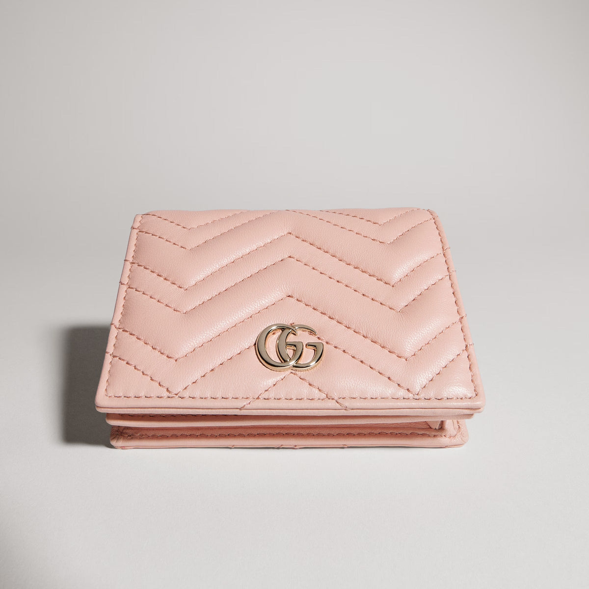 Gucci GG Marmont Card Case Wallet – Pink