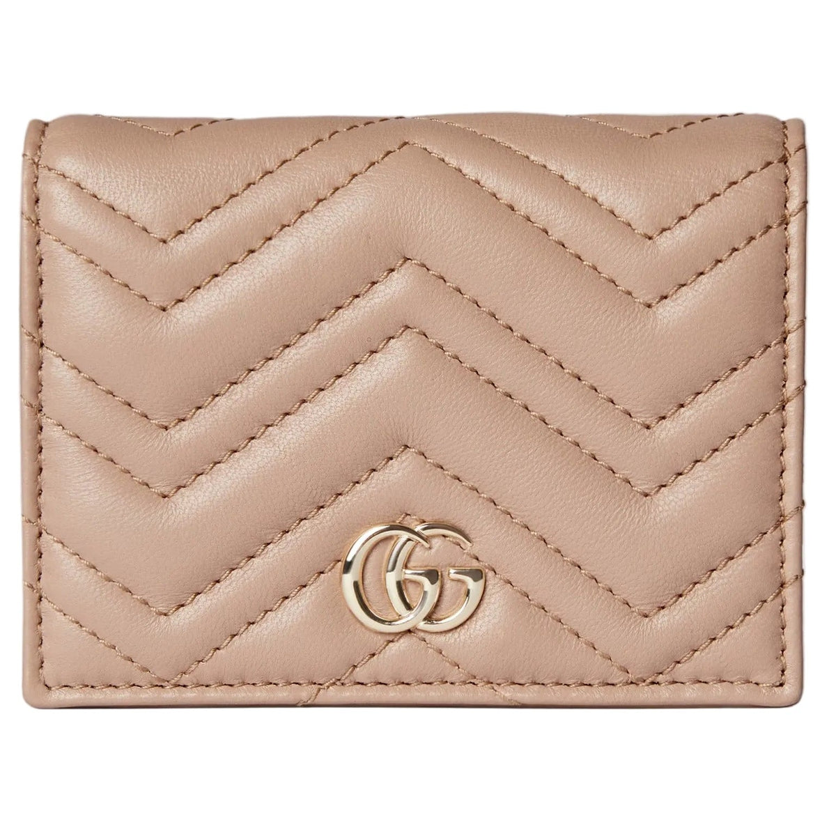 Gucci GG Marmont Card Wallet – Beige