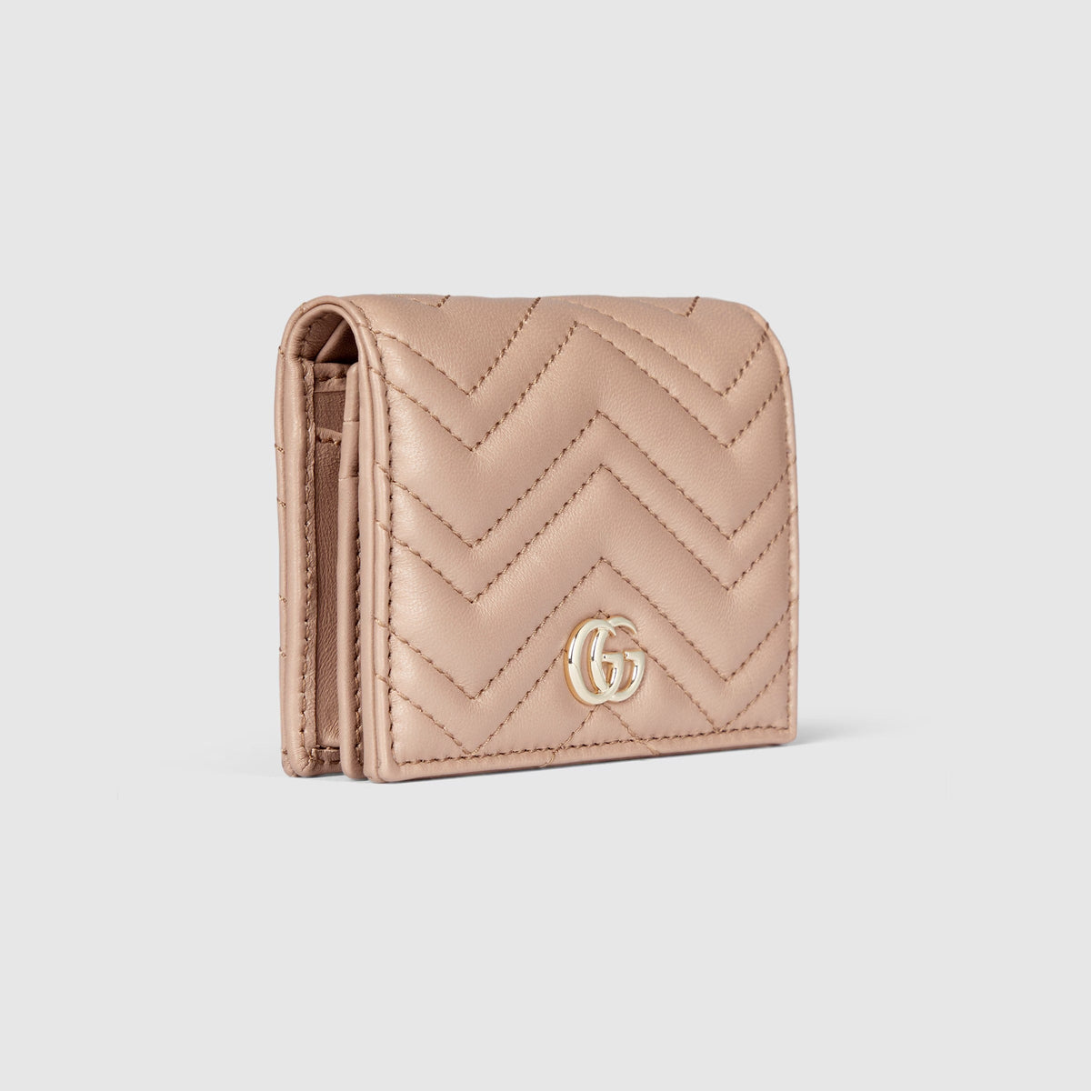 Gucci GG Marmont Card Wallet – Beige