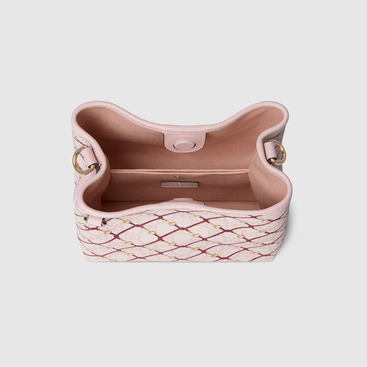 Gucci Emblem Small Bucket Bag – Pink