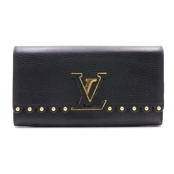 Louis Vuitton Capucines Long Wallet - Black