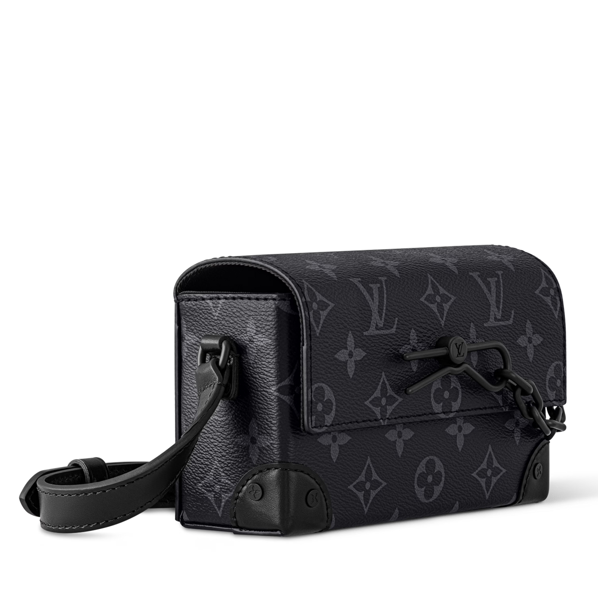 Louis Vuitton Monogram Eclipse Steamer Wearable Wallet – Black