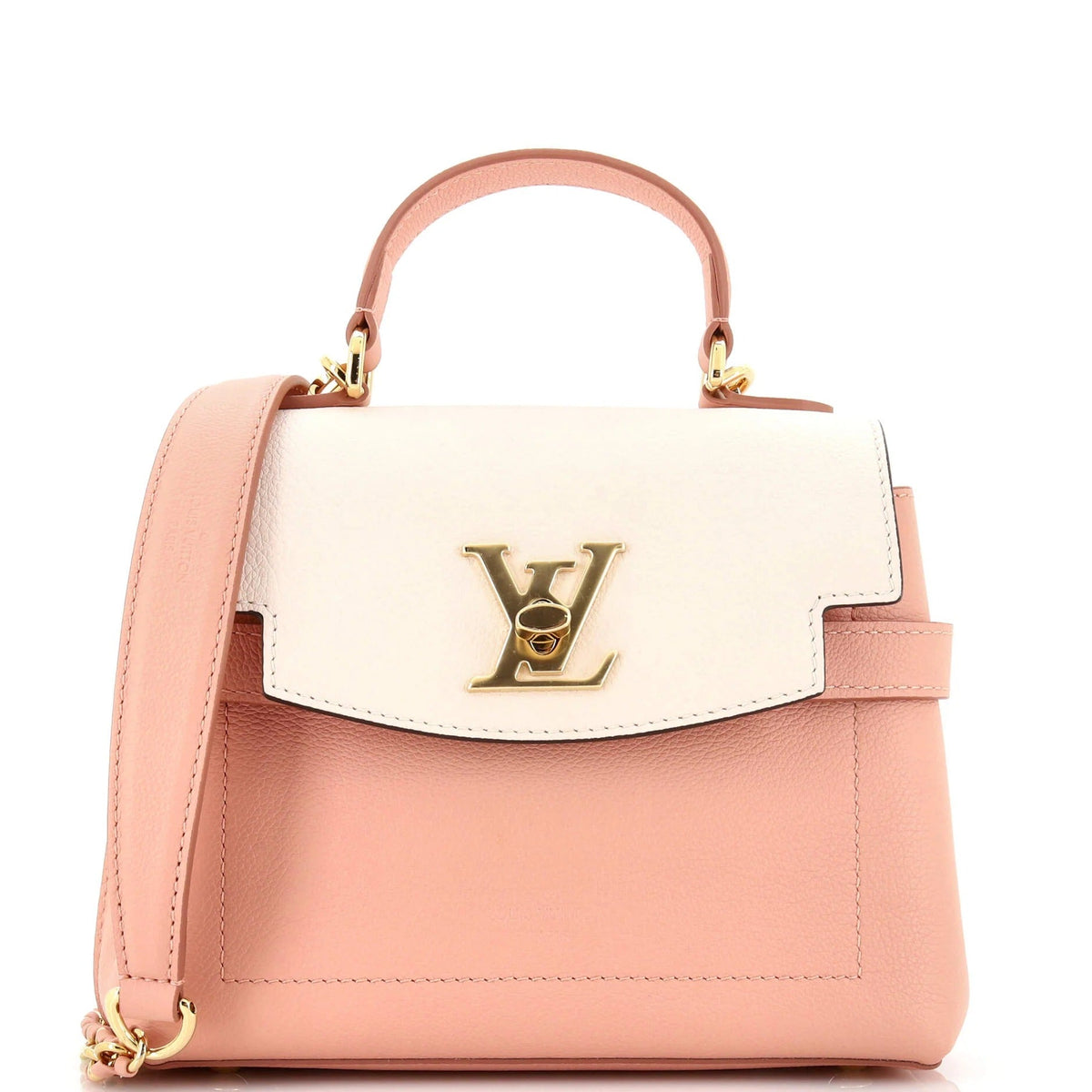 Louis Vuitton LockMe Ever BB Handbag - Rose and White