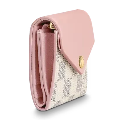 Louis Vuitton Damier Azur Zoe Wallet - Rose Ballerine