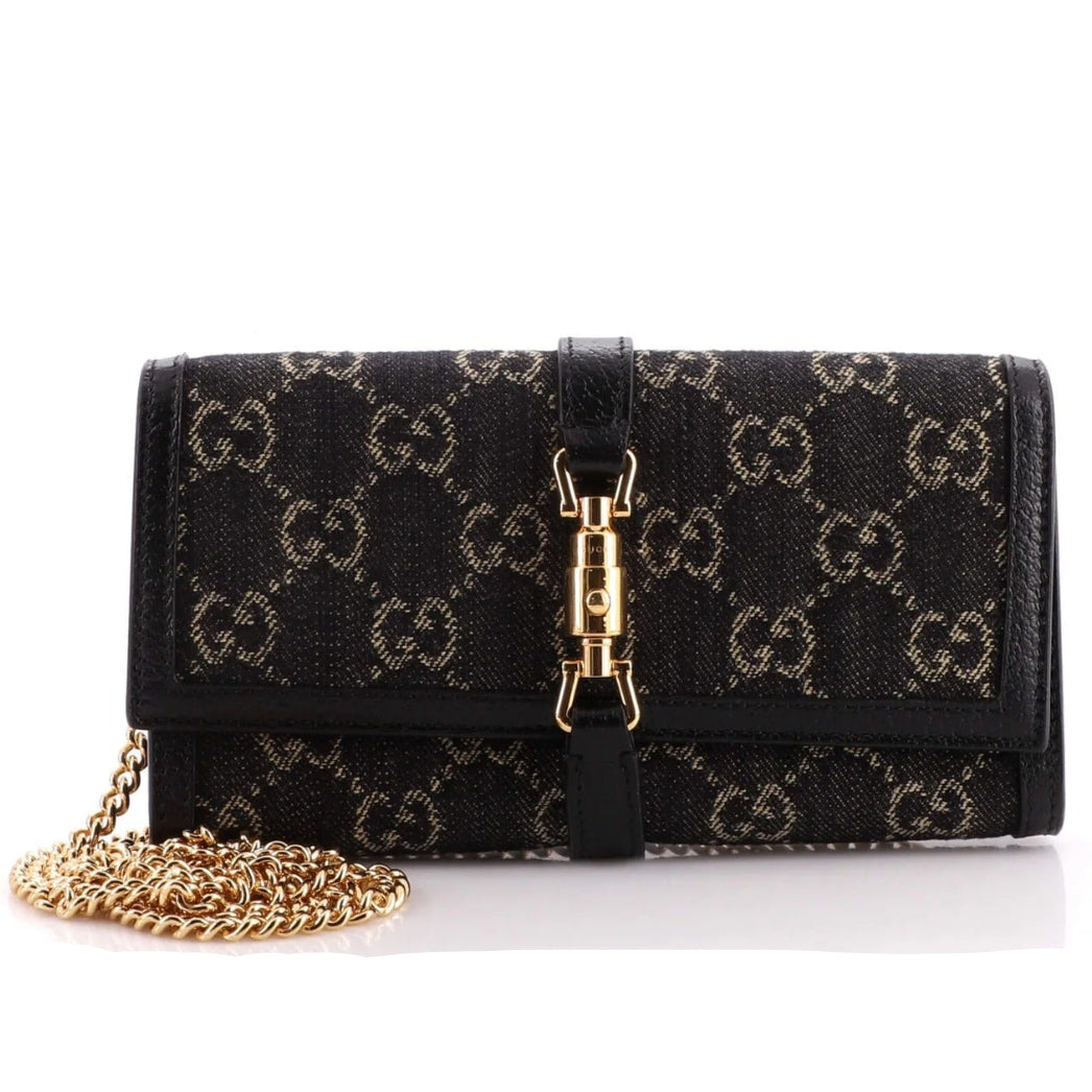 Gucci Jackie 1961 Small Chain Wallet – Black