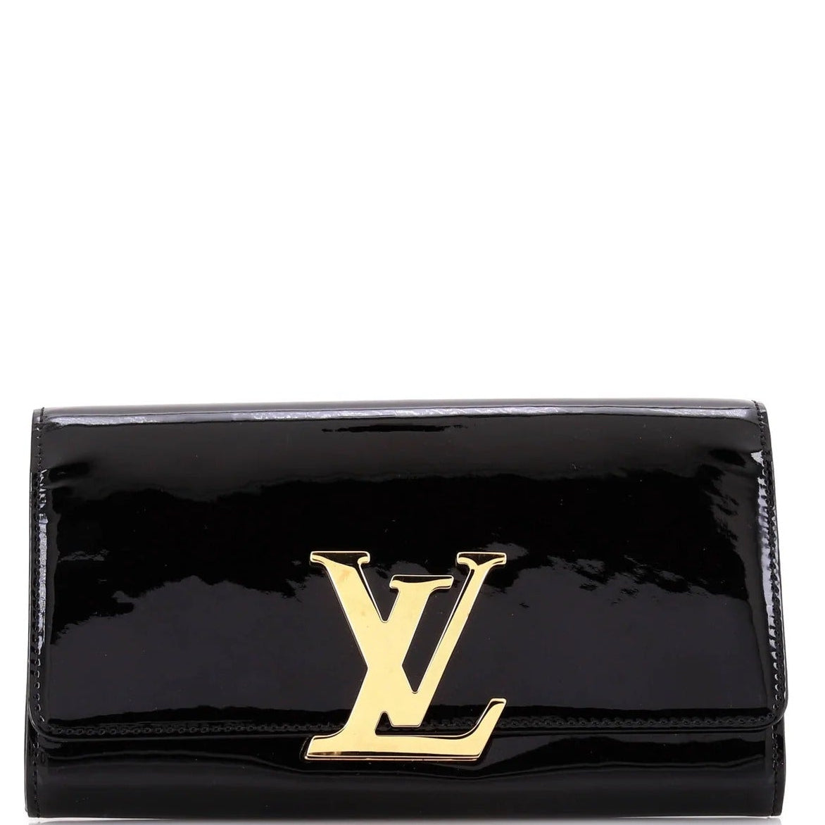 Louis Vuitton Vernis Louise Clutch Wallet - Black