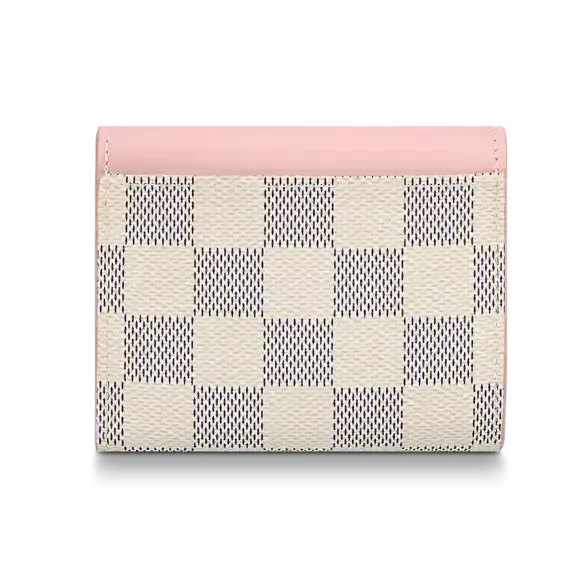 Louis Vuitton Damier Azur Zoe Wallet - Rose Ballerine