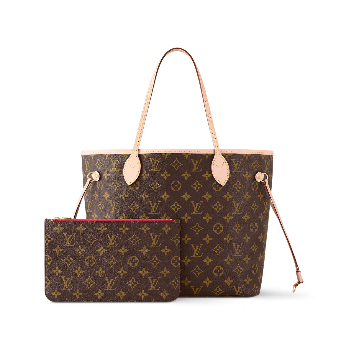 Louis Vuitton Neverfull MM Tote Bag - Cerise