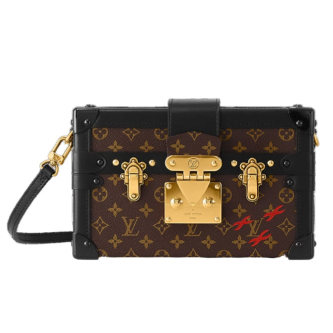 Louis Vuitton Petite Malle Shoulder Bag - Dark Brown