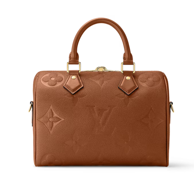 Louis Vuitton Empreinte Monogram Speedy Bandoulière 25 Handbag - Cognac