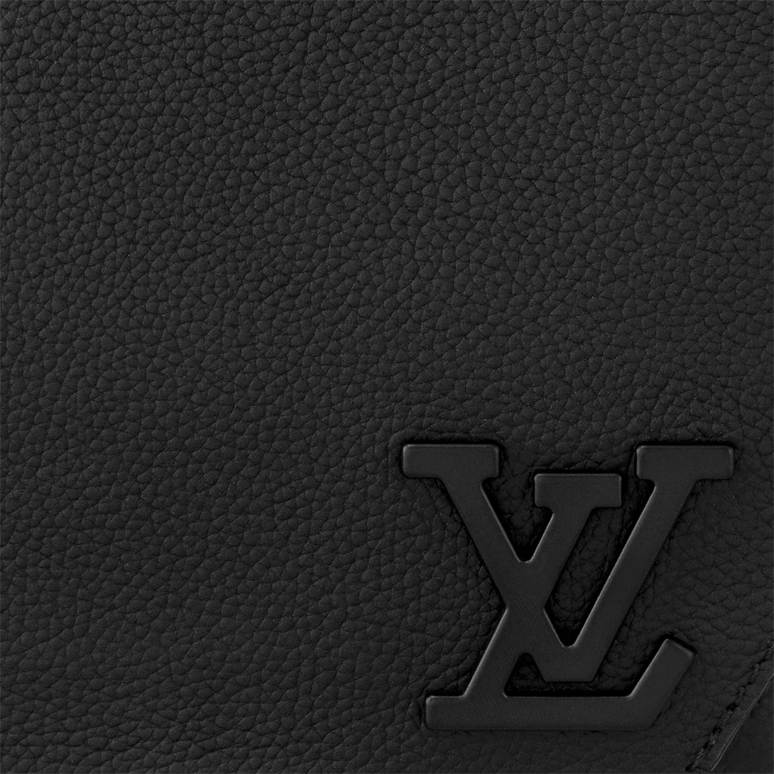 Louis Vuitton Grained Calfskin Aerogram Takeoff Sling - Black