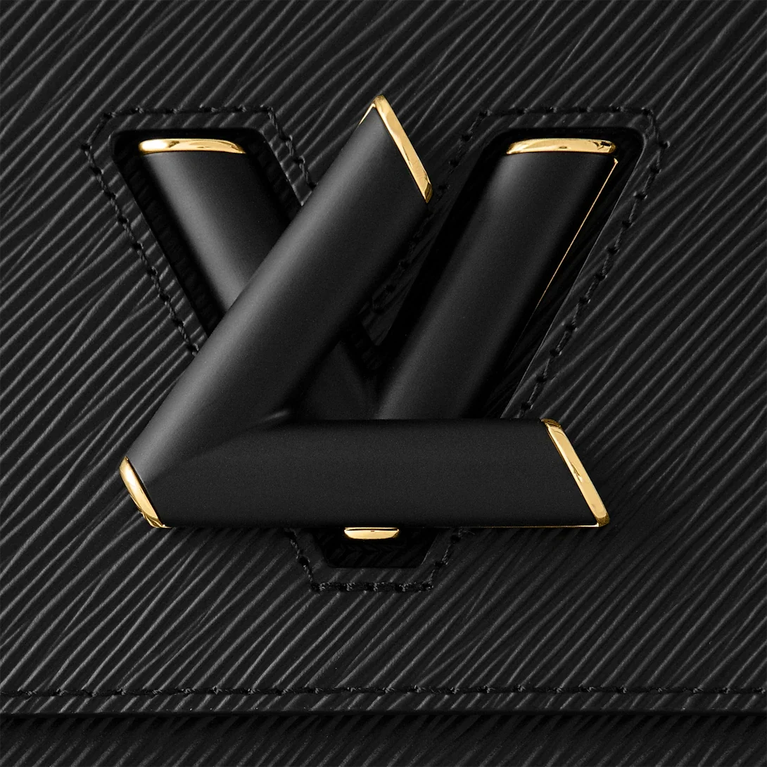 Louis Vuitton Twist MM Shoulder Chain Bag - Black
