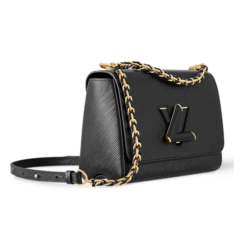 Louis Vuitton Twist MM Shoulder Chain Bag - Black