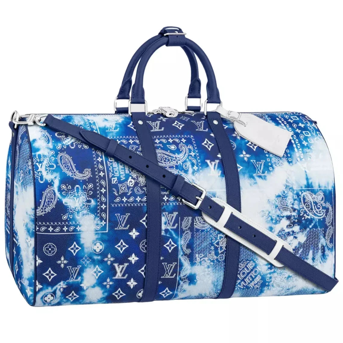 Louis Vuitton City Keepall Bandoulière 50 Travel Bag - Blue