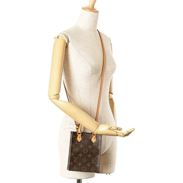 Louis Vuitton Monogram Canvas Petit Sac Plat Crossbody Bag – Brown