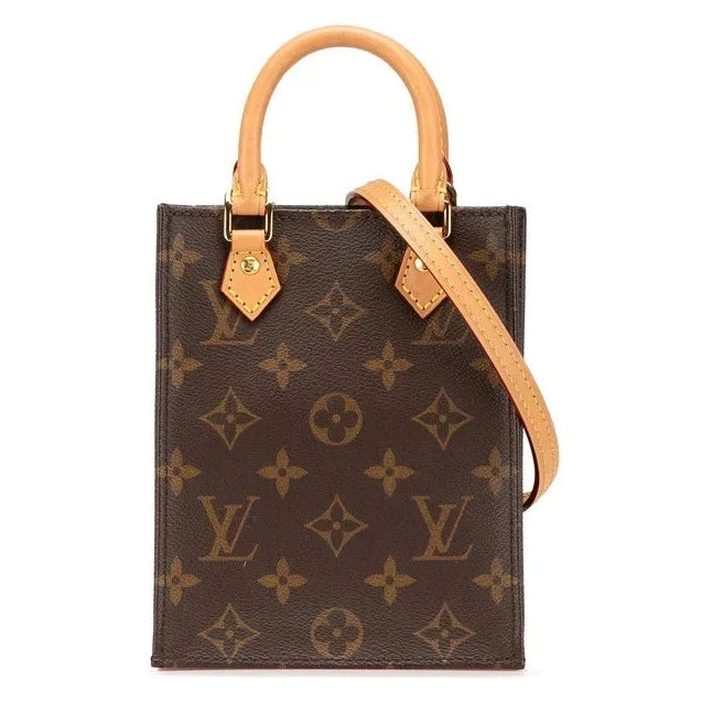 Louis Vuitton Monogram Canvas Petit Sac Plat Crossbody Bag – Brown